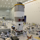 An undated photo of Chinese technicians working on Tiangong-1.